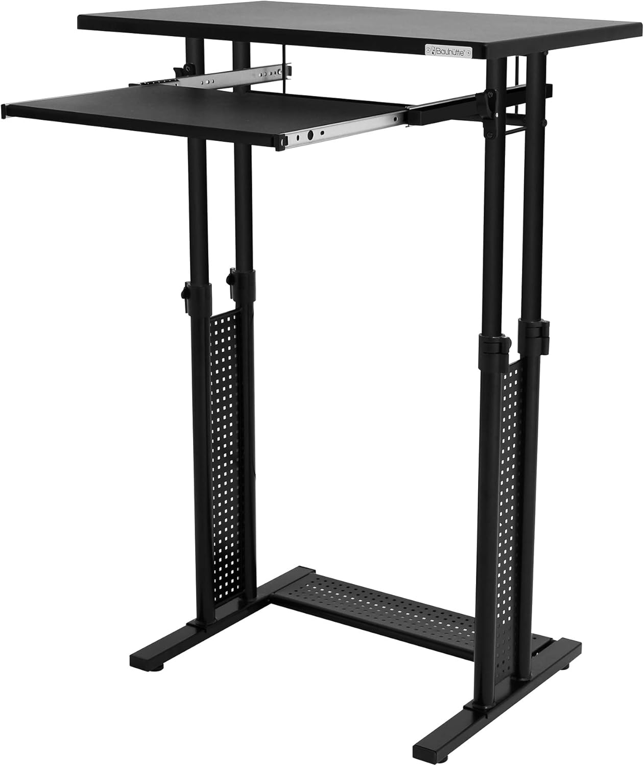 人力】キーボードトレー搭載！ Bauhutteの手動昇降デスク『BHD